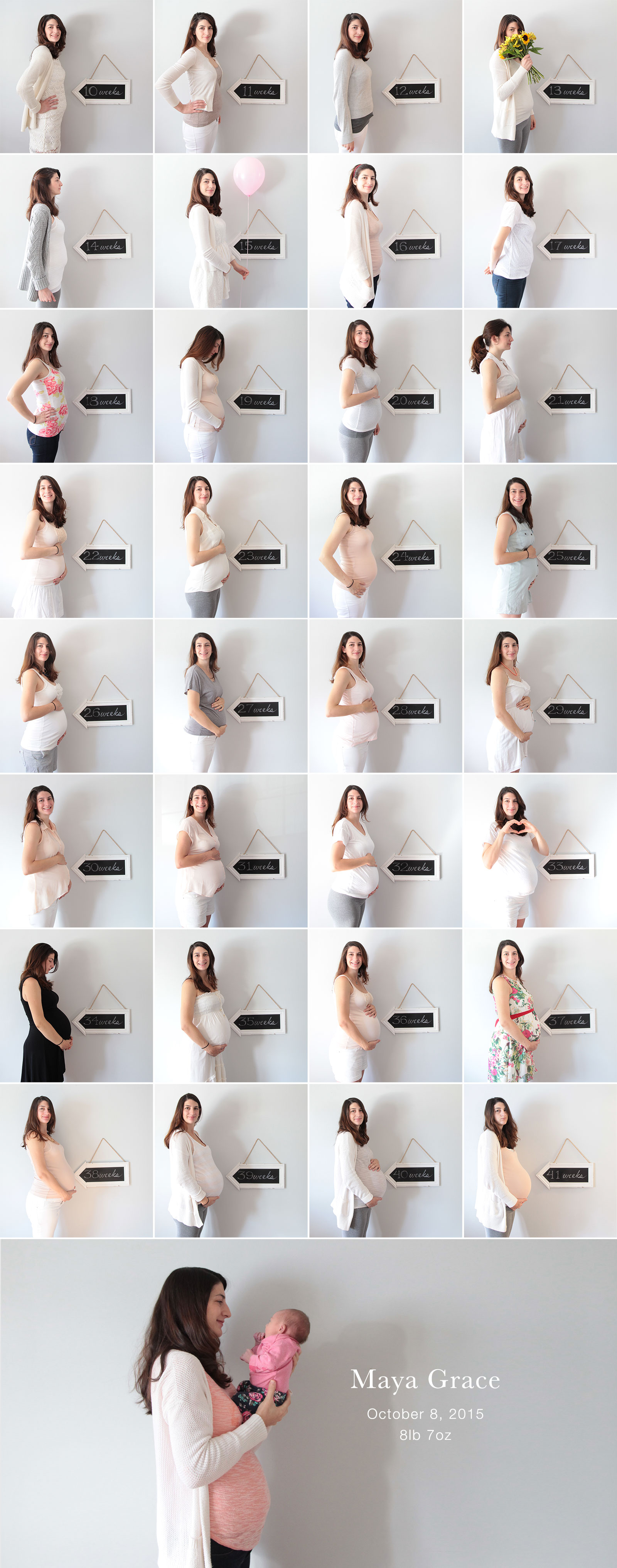 Pregnancy weekly photoshoot